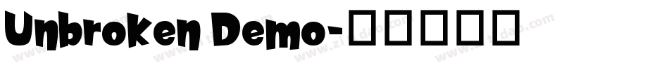 Unbroken Demo字体转换